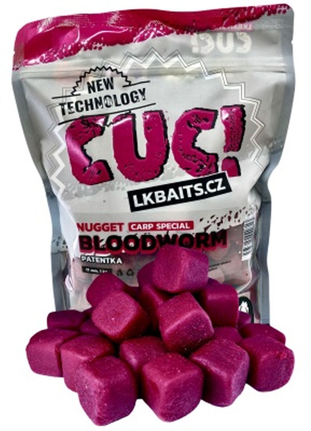 Momeala LK BAITS CUC! Patratica Crap, Bloodworm, 17mm, 1kg
