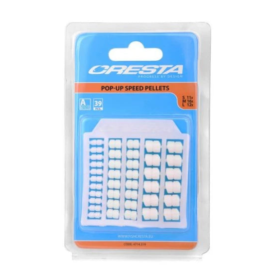 Momeli Artificiale Cresta Pop-up Speed Pellets 39buc/plic White