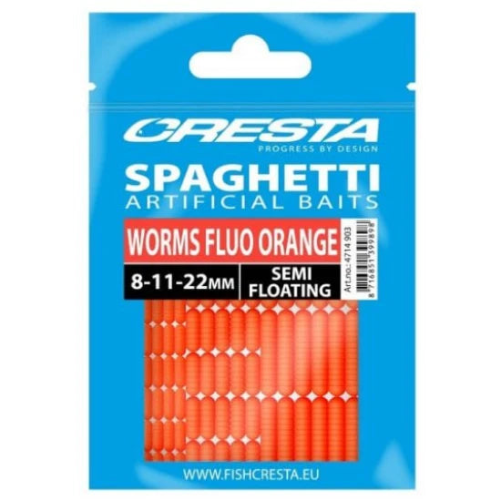 Momeli Artificiale Spro Cresta Spaghetti Worms - Fluo Orange