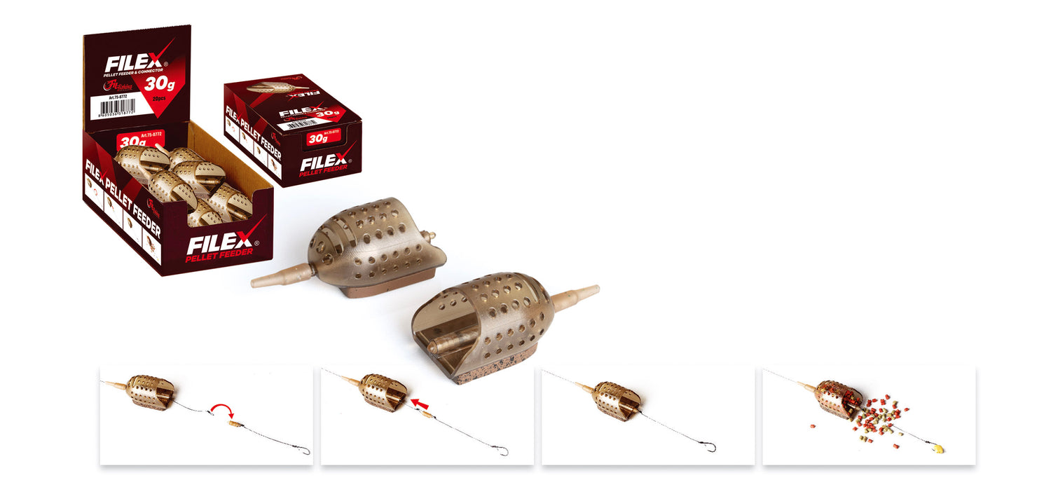 Momitor Filfishing Filex Pellet Feeder, 50g, Maro