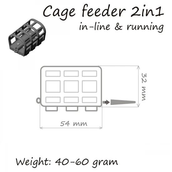 Momitor Orange Cage Feeder 2in1 Inline Df85010 50gr Bulk
