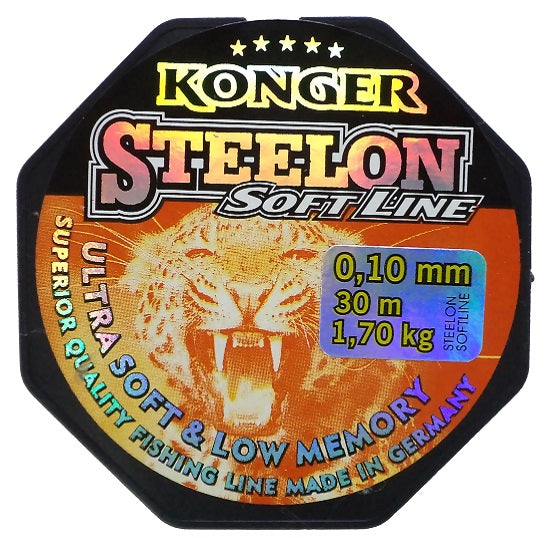Monofilament Konger Steelon Soft Line 30m 0.12mm