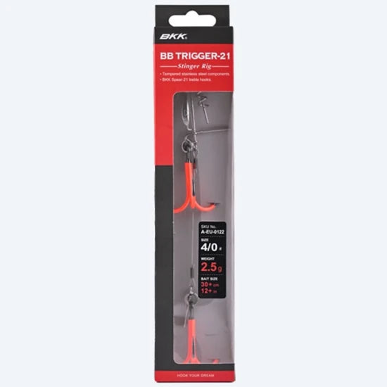 Montrura Bkk Bb Trigger-21 - Stinger Rig, Spear 21 Ss Uvo, Nr.1/0