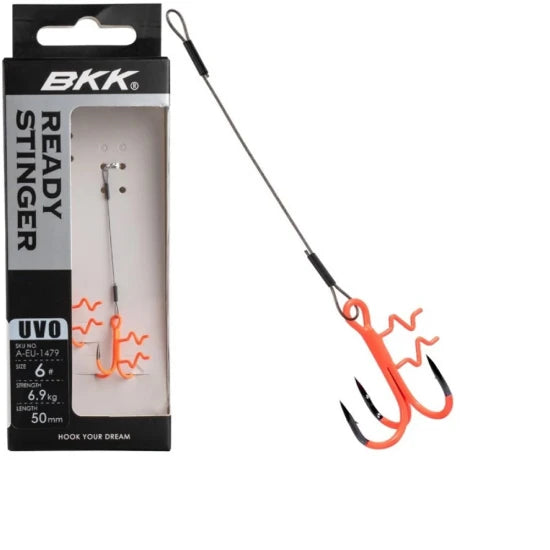 Montrura Bkk Spear Uvo Stinger 7x7 Wire Zander, 8cm, 0.36mm, Nr.4, 7kg, 2buc/pac