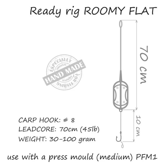 Montura Crap Orange 60gr Method Roomy Flat 60g, No.4