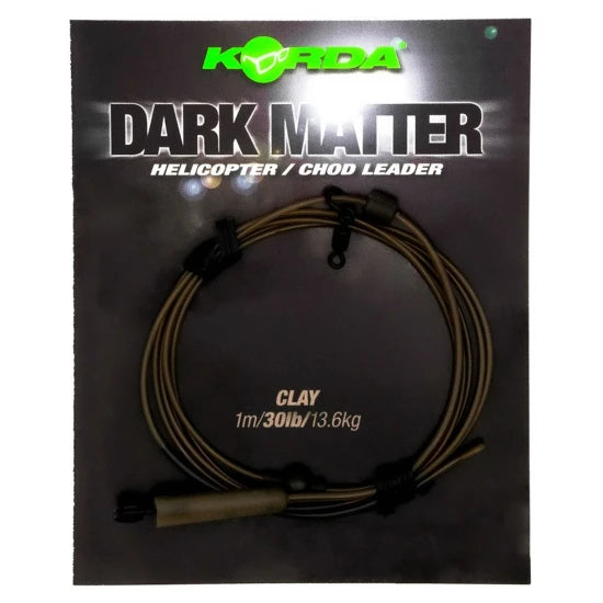 Montura Elicopter Korda Dark Matter Leader Heli, Clear, 40lbs, 50cm