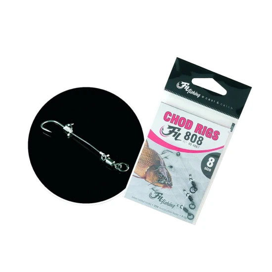 Montura Filfishing Chod Rigs Fil808, Nr 6, 11.34kg, 3 Buc/plic