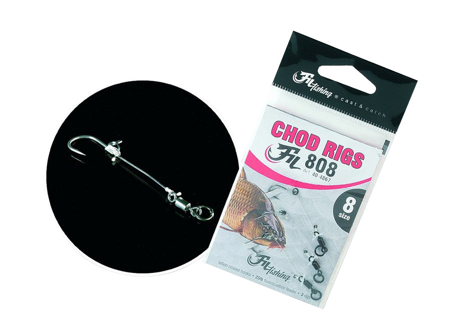 Montura FILFISHING Chod Rigs FIL808, Nr 8, 11.34kg, 3 Buc/Plic