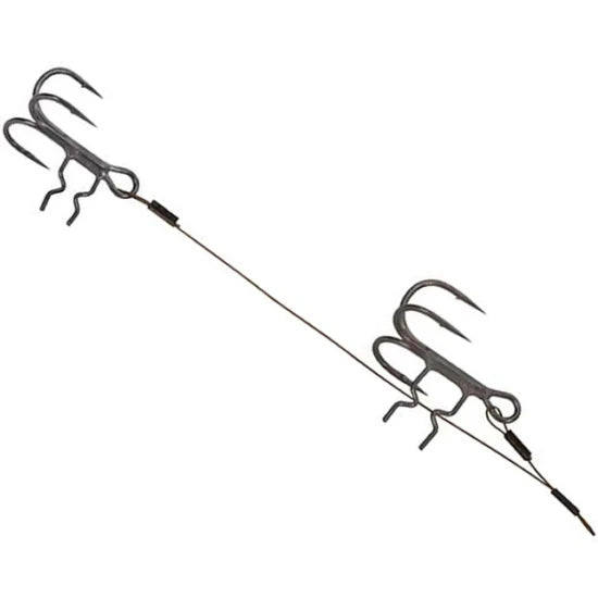 Montura Fox Rage Strike Point Double Stingers, 10cm/5cm, 13lb/6kg, Size 6&8, 2buc/pac
