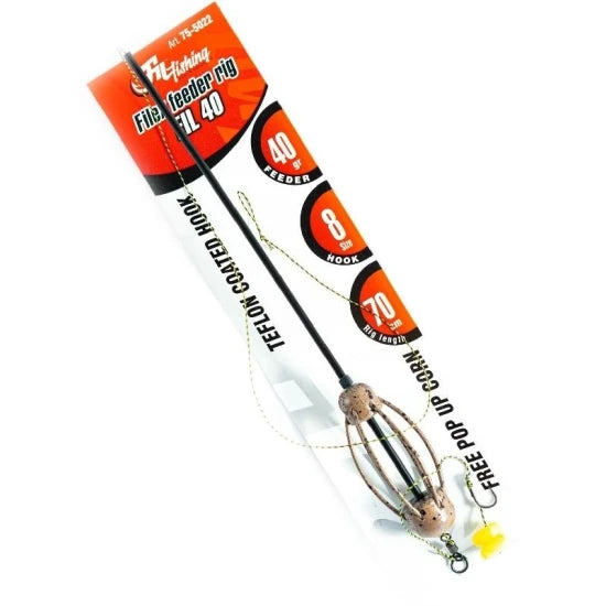 Montura Filfishing Feeder Rig Nr.8 55g Porumb Flotant