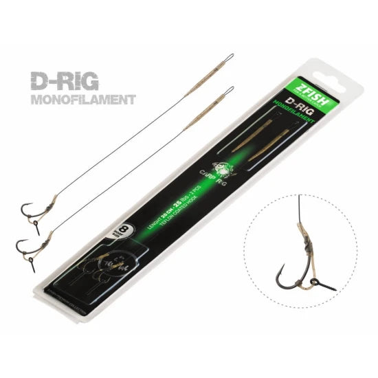 Montura Fir Monofilament Zfish D-rig, 25lbs, Nr.4, 2buc/pac