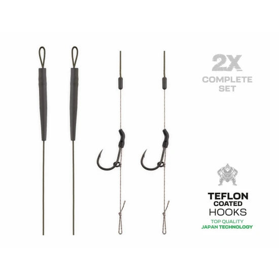Montura Fir Textil Zfish Skin Tungsten Rig, 25lbs, Nr.8, 2buc/pac