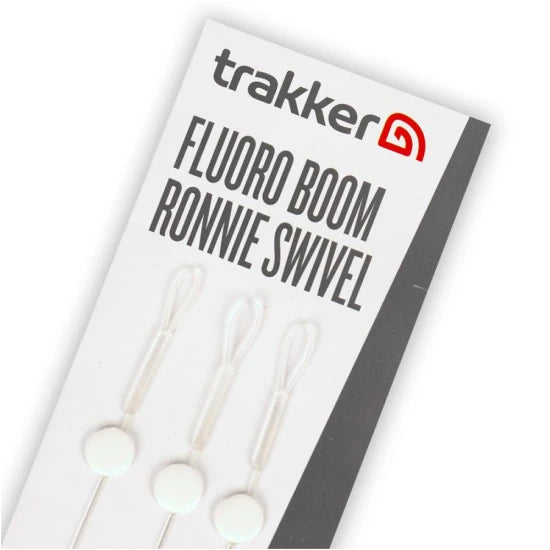 Montura Fluorocarbon Ronnie Rig Trakker Fluoro Boom Ronnie Swivel, 19cm, 30lbs, 3buc/pac