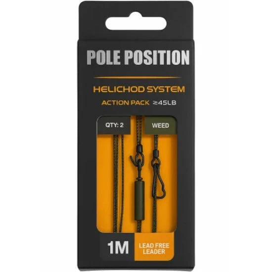 Montura Gamakatsu Pole Position Heli-chod, 45lb, Silt, 2buc/pac