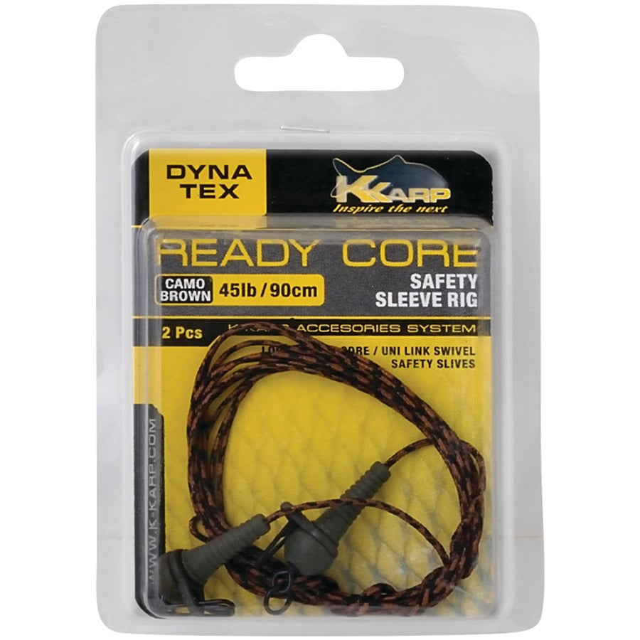 Montura K-Karp DT Ready Core Sleeve Rig Maron, 90cm, 45lbs, 2buc/pac