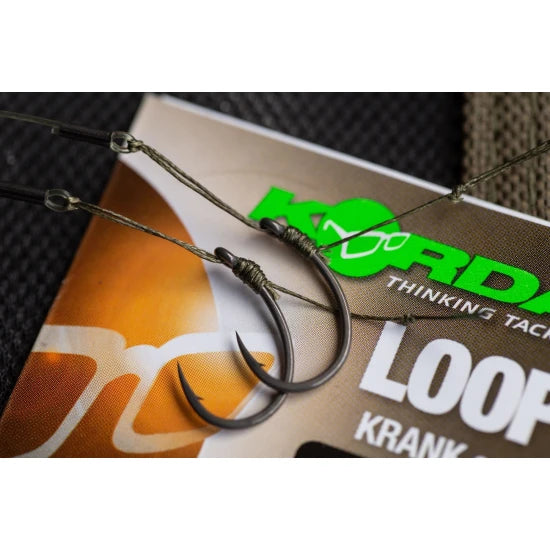 Montura Korda Loop Rigs Krank, Barbless, Nr.6, 18lb, 3buc/pac