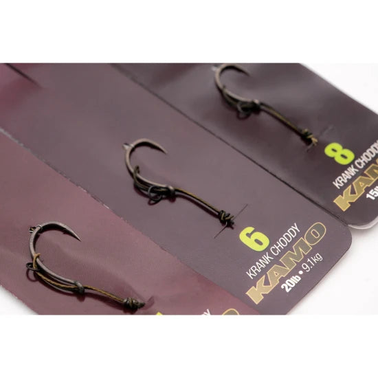 Montura Korda Multi Rig Krank Choddy Kamo, Barbed, Nr.8, 30lb, 1buc/pac
