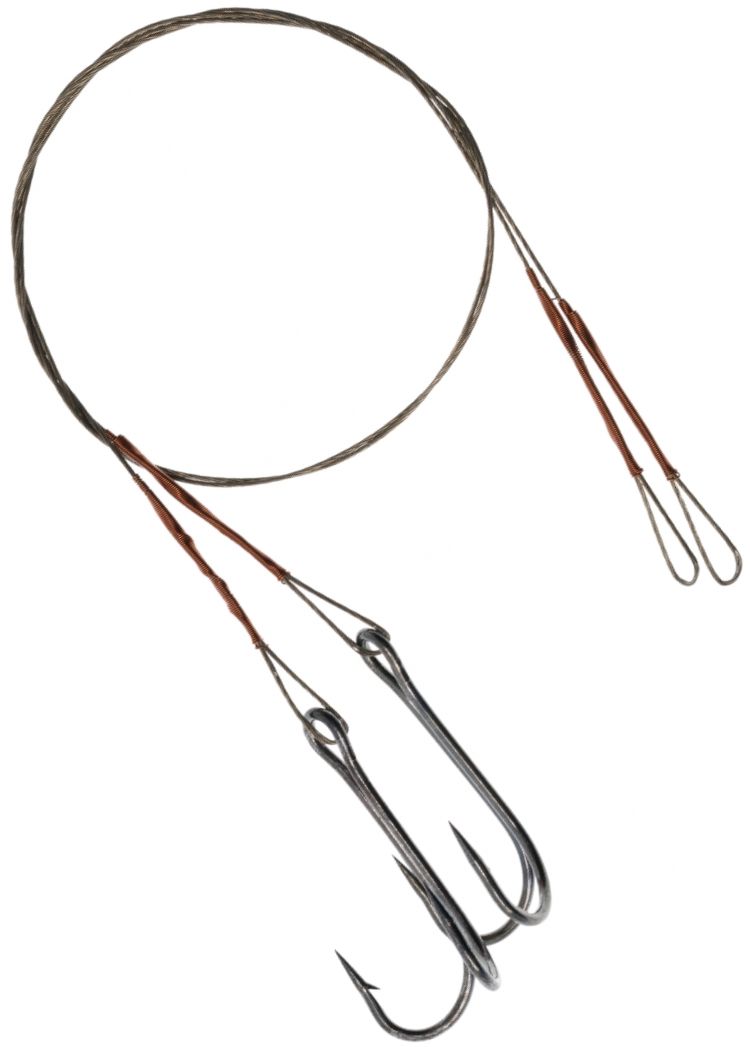 Montura Mikado Cu Vartej Si Ancora Dubla, 25cm, 10kg, Brown, 2buc/plic