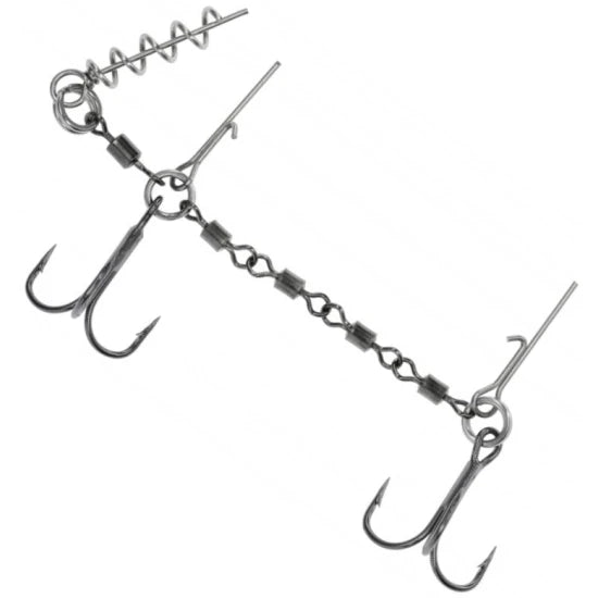 Montura Mikado Stinger Jaws Double Evo, 25kg, Nr.1/0, 1buc/plic