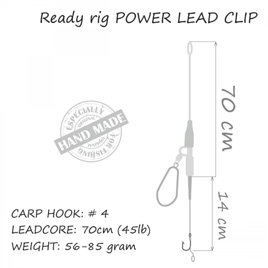 Montura Orange Carp Rig Power Lead 85g Nr.4
