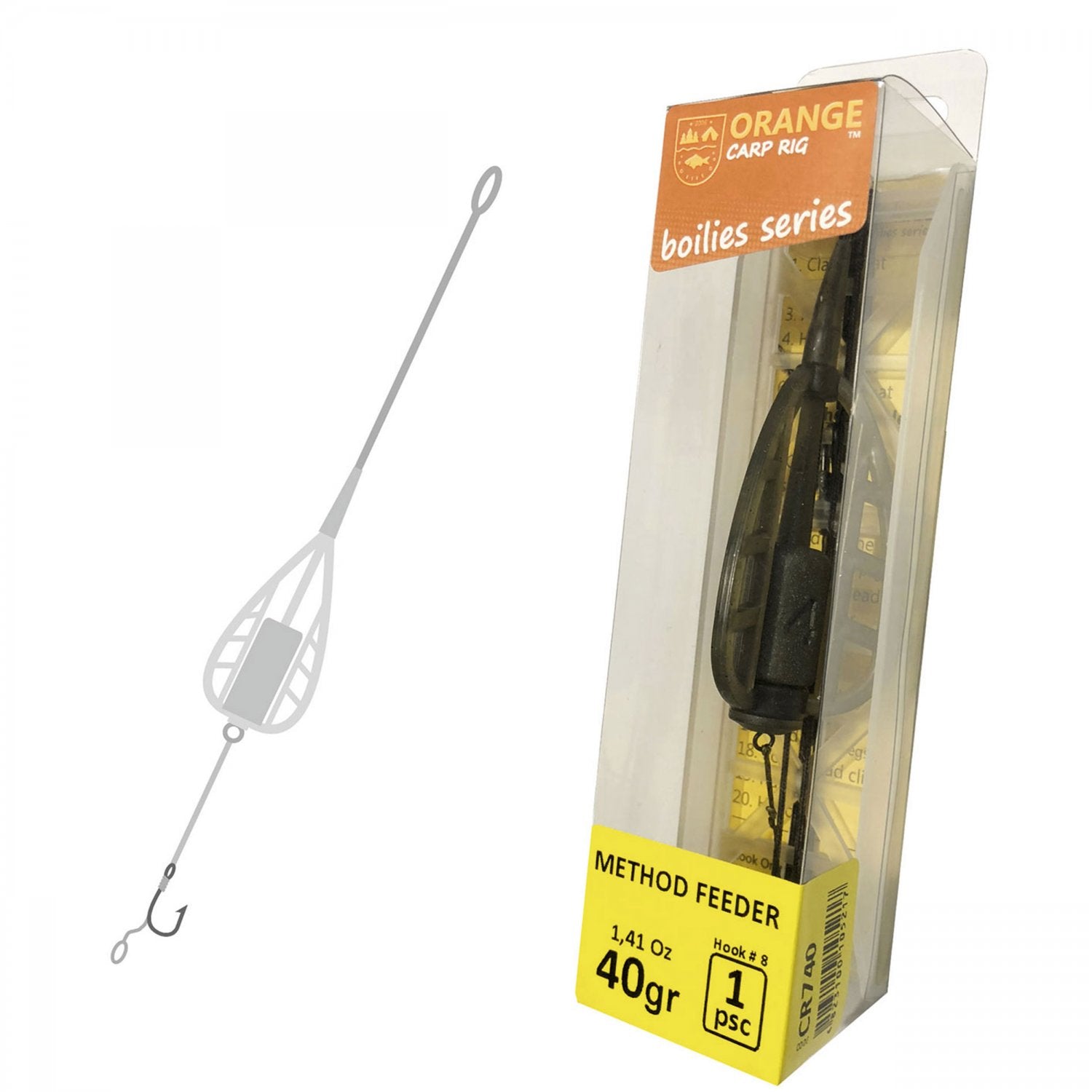 Montura Orange Carp Rig Triangular In-Line 40g Nr.4