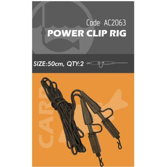 Montura Orange Power Lead Clip Rig, 50cm, 20kg, 2buc/plic