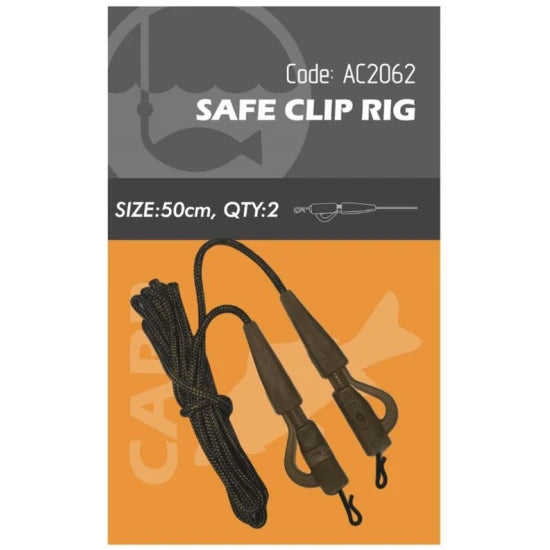Montura Orange Safe Clip Rig, 50cm, 20kg, 2buc/plic