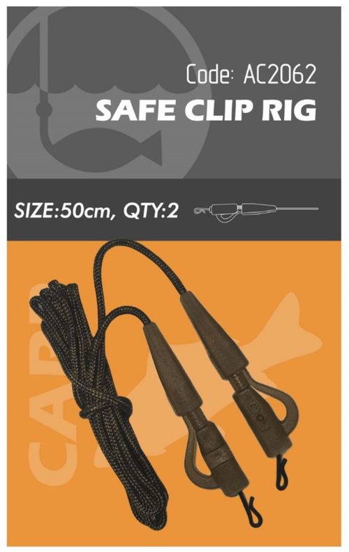 Montura Orange Safe Clip Rig, 50cm, 20kg, 2buc/plic