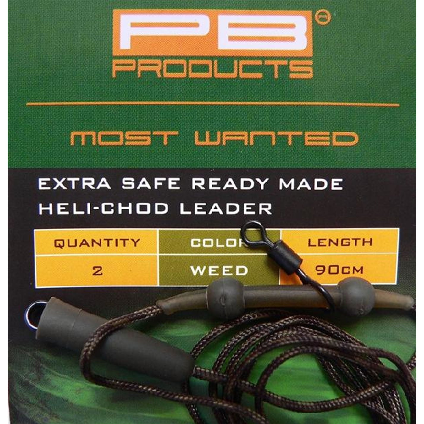 Montura PB Extra Safe Heli Chod Leader Weed / Vegetatie, 90cm