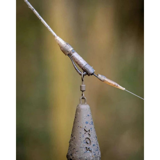 Montura Plumb Pierdut Fox Edges Tubing Lead Clip Ready Rig, Camo, 3buc/pac