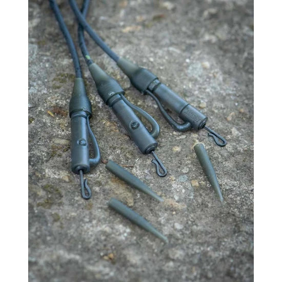 Montura Plumb Pierdut Fox Edges Tubing Lead Clip Ready Rig, Naturals, 3buc/pac