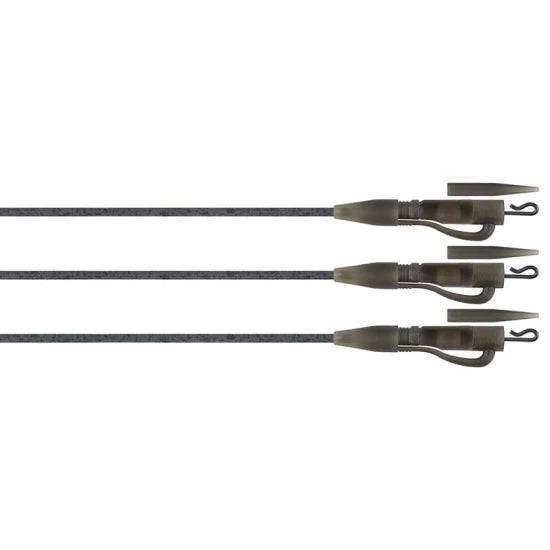 Montura Plumb Pierdut Fox Edges Tubing Lead Clip Ready Rig, Tungsten, 3buc/pac