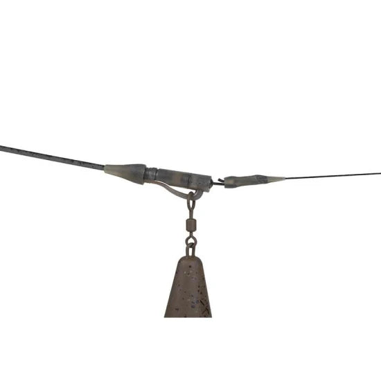 Montura Plumb Pierdut Fox Edges Tubing Lead Clip Ready Rig, Tungsten, 3buc/pac