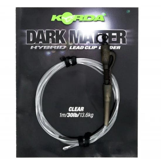 Montura Plumb Pierdut Korda Dark Matter Leader Hybrid Clip, Clay, 30lbs, 1m