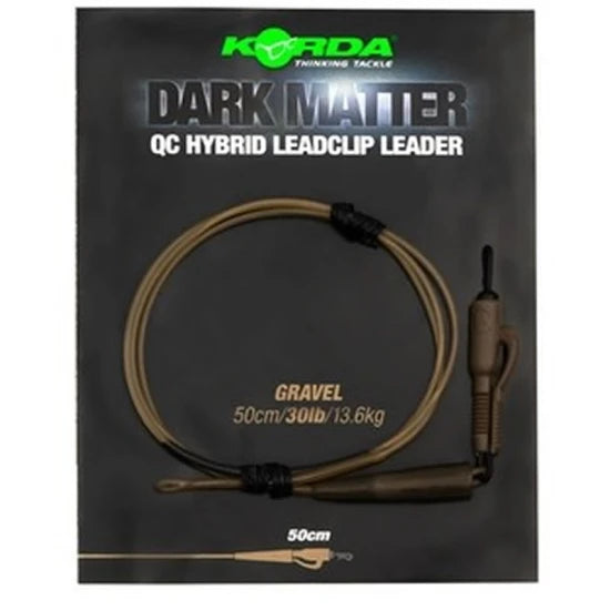 Montura Plumb Pierdut Korda Dark Matter Leader Qc Hybrid Clip, Weed, 30lbs, 1m