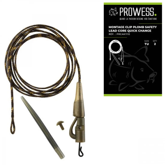 Montura Prowess Clip Plumb Safety Leadcore Agrafa Quick Change 2buc/plic