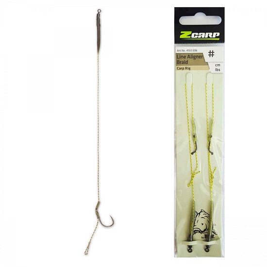 Montura Rig Crap Zebco No.4 Z-Carp Line Aligner Braid