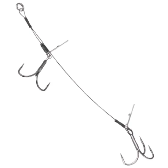 Montura Savage Gear Carbon Double Stinger, 23kg, Nr.3/0, 15cm, 2buc/pac