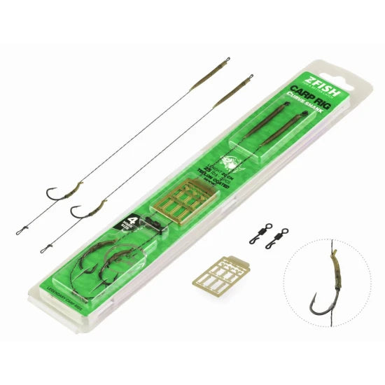 Montura Zfish Curve Shank, 25lbs, Nr.4, 2buc/pac