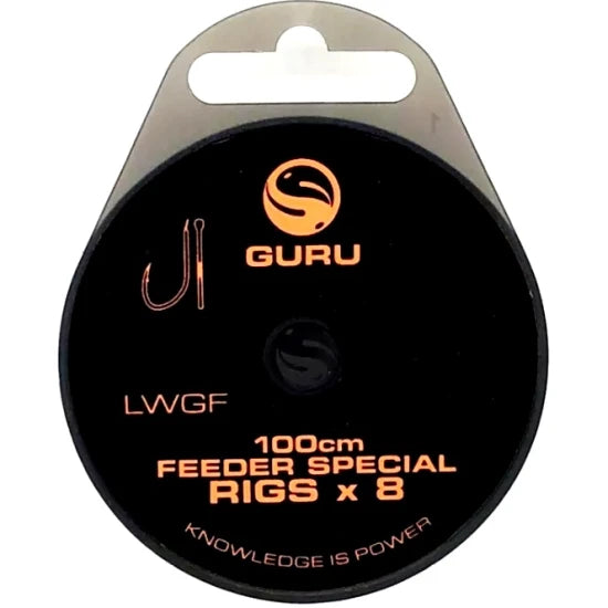Monturi Guru Carlig Lwgf Feeder Special Rig 1m Nr.10 0.19mm 8buc/plic