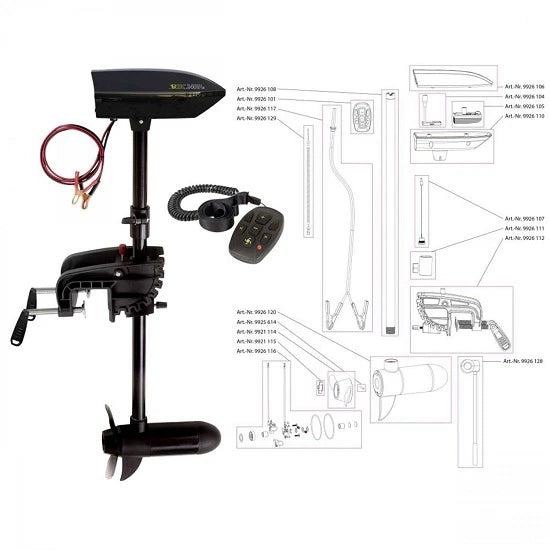 Motor Electric Barca Black Cat Battle Cat 2400