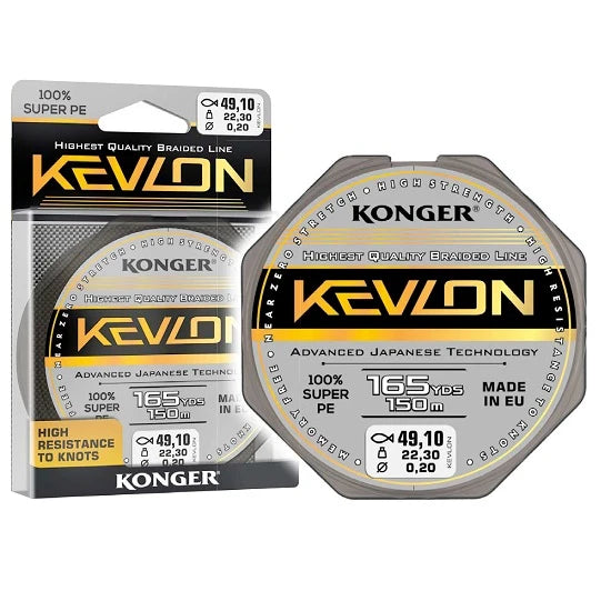 Multifilament Konger Kevlon Black X4 0.12mm 150m