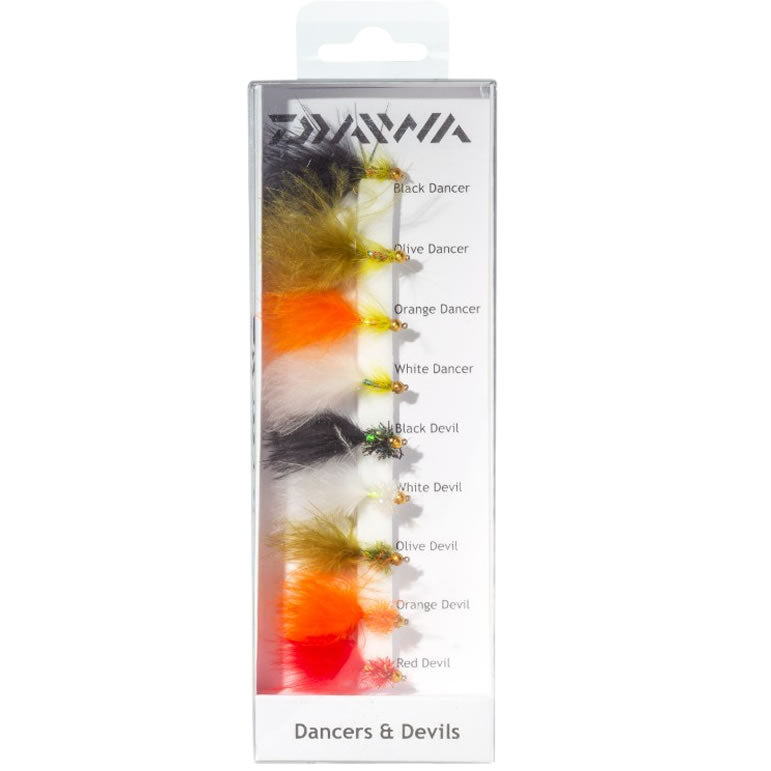 Muste DAIWA Fly Pack Dancers and Devils, 9buc/pac