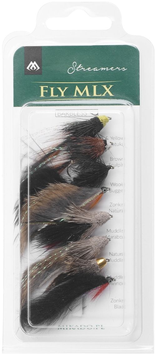 Muste MIKADO Artificial Flies Streamers Barbless, 8buc/pac