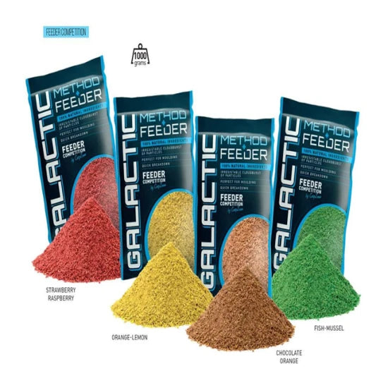 Nada  Carp Zoom Galactic Method Feeder 1kg Strawberry-raspberry