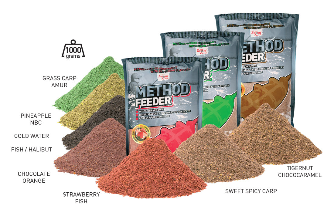 NADA CARP ZOOM METHOD FEEDER 1kg Cold Water