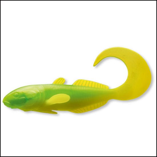 NALUCA CORMORAN  CURLY GOBY 7CM CHART.LIME 4BUC PL