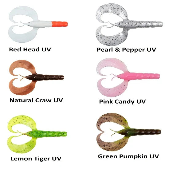 Naluca Fox Rage Mega Craw 13cm Pearl And Pepper Uv