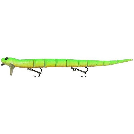 NALUCA SAVAGE 3D SNAKE 20CM/25G GREEN FLUO