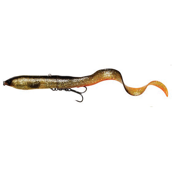 NALUCA SAVAGE GEAR HARD 3D EEL BLACK GOLD 17CM 50G 2+1BUC/PLIC
